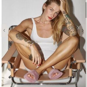 Skin Dusty Orchid‎ Kyoto Slide Slippers NWT